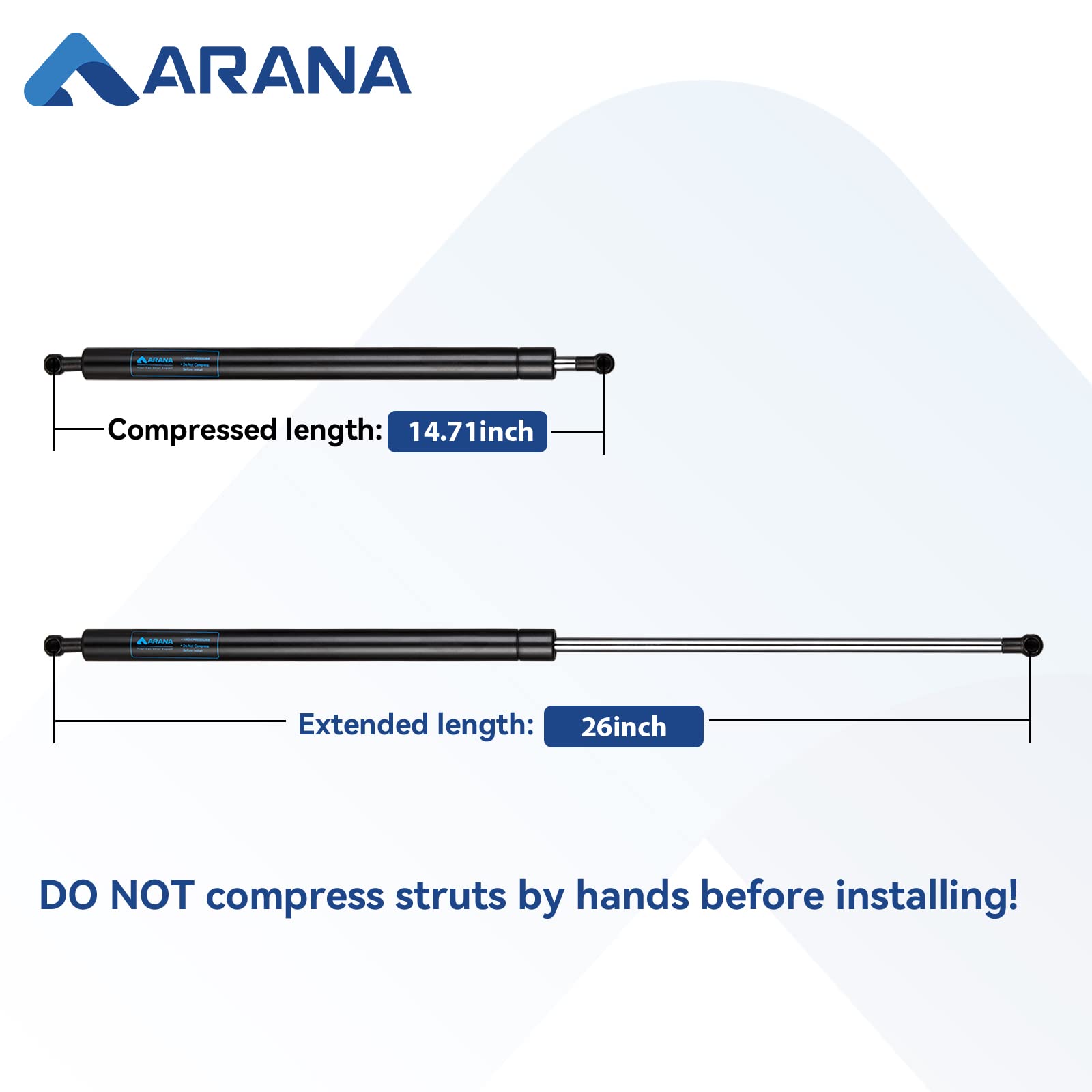 Amazon.com: ARANA SE263P150S10 26 inch 150Lb Gas Struts